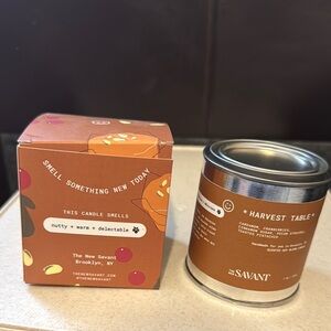 The New Savant Harvest Table Candle- 7oz